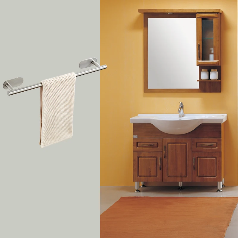 Настенный держатель для полотенец из нержавеющей стали для ванной комнаты, вешалка для полотенец, самоклеящаяся вешалка для ванной комнаты