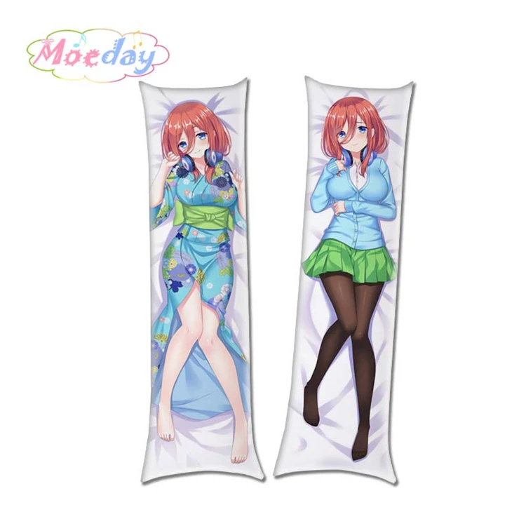 The Quintessential Quintuplets Anime Characters Nakano Miku Nino Itsuki Sister Dakimakura Pillow Covers - Цвет: Розовый