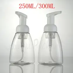250 мл/300 мл прозрачная пластиковая бутылка с насосный дозатор для пены, пустой косметический контейнер, моющее средство/гелевая упаковка