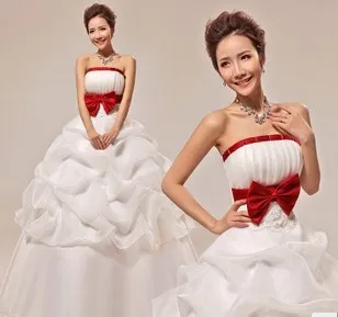Wholesale - 2013 Korean lace bra crystal diamond big wedding dress HS238 | Свадьбы и торжества