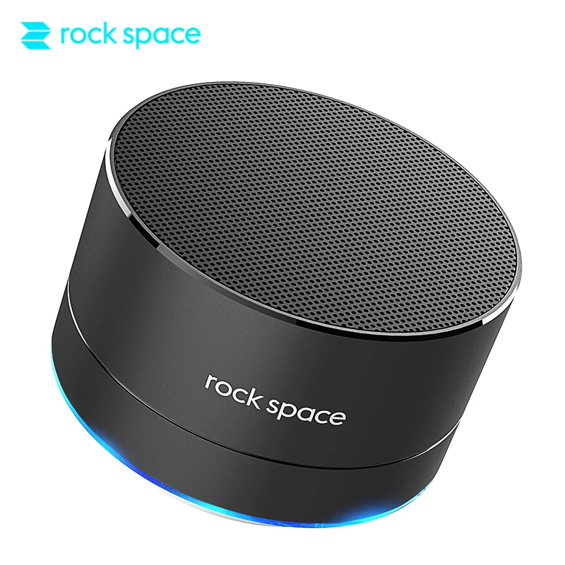 Rockspace S11 Маленькая Беспроводная Блютуз Колонка металла Портативная micro USB для зарядки поддержки приспособлением карты памяти TF - изображение