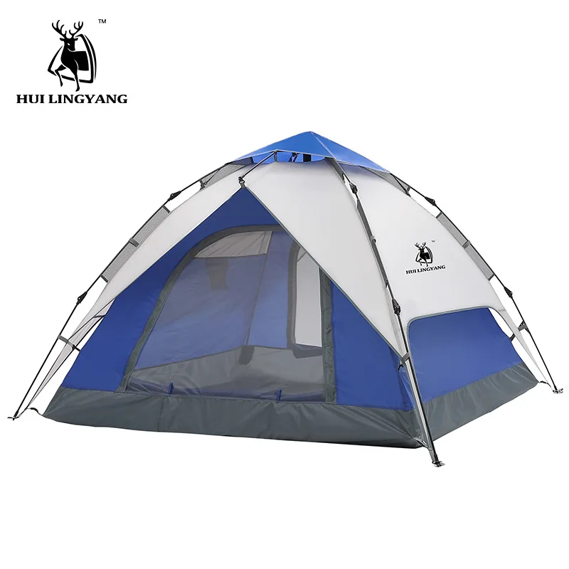

GAZELLE Camping Tent 3-4 person Tents Hydraulic automatic Waterproof Double Layer Tent Ultralight Outdoor Hiking Picnic tents