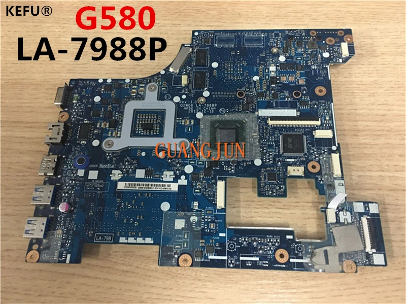 Высококачественная материнская плата KEFU для ноутбука Lenovo G580 90002355 HM76 QIWG6 быстрая