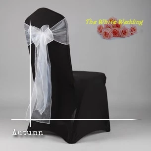 

130 Cheap White Organza Chair Sashes for Wedding Decoration Free Shipping to Europe