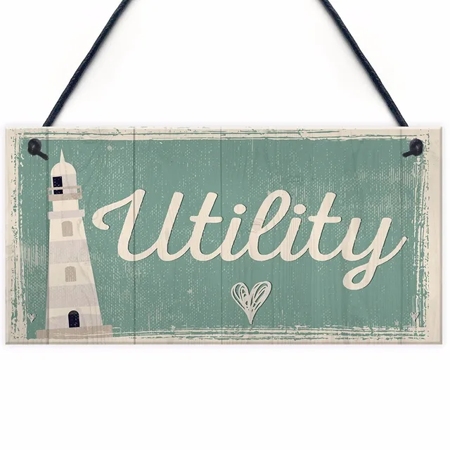 meijiafei utility room sign hanging wall plaque seaside nautical