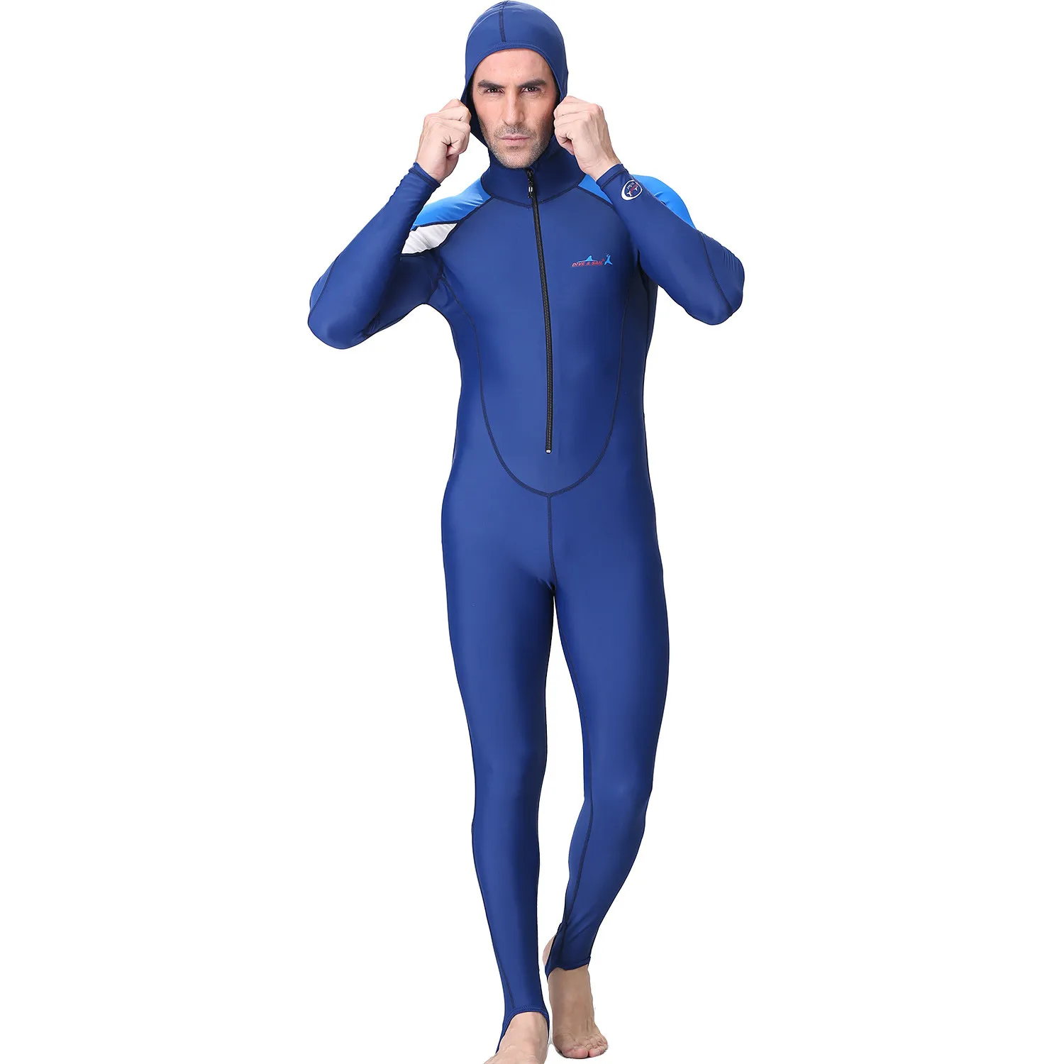 

2019 NEW Waterproof Elastic Men Hooded Diving Suit Long Full Body Scuba Wet Suit Surf Swimming Jumpsuit May.