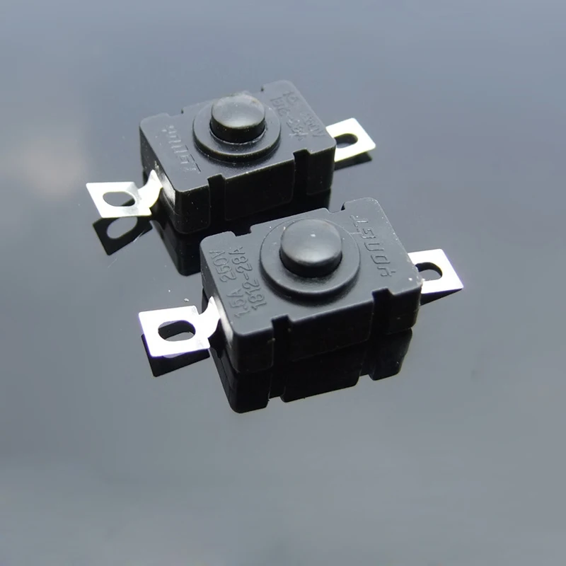 100pcs Self locking Rectangular Switch Push Button Switch For Toy Model Making Element Round