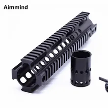 Охотничьи аксессуары черный загар 10 ''ствольная накладка Пикатинни рельс тактическая Гарда рельсовая система AR-15 M16 M4 Handguard