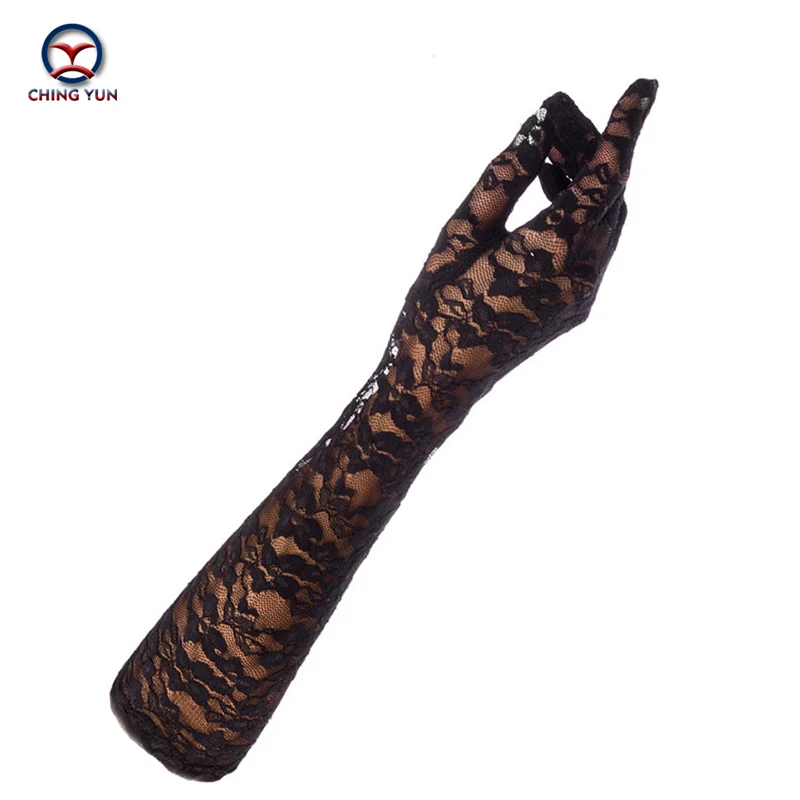 CHING YUN 2019 New summer Women Long Gloves Sexy Ultra-thin Ventilation Lace Gloves Bike Sunscreen Fashion ultra-thin  gloves
