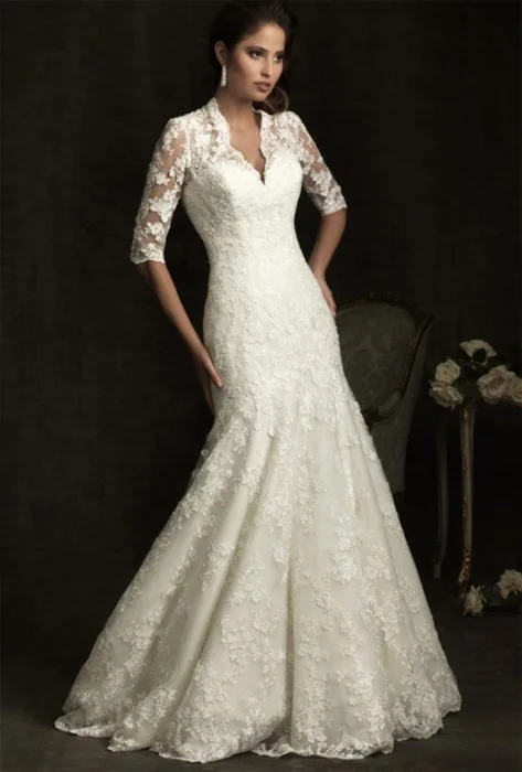 Top High Collared Wedding Dress in the world Don t miss out 