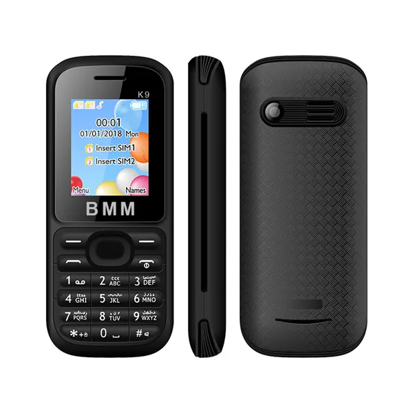 UNIWA ECON K9, 1,77 дюймов, мобильный телефон, две sim-карты, 2G GSM, мобильный телефон для пожилых людей, 0.08MP, задняя камера, долгий режим ожидания, телефон для пожилых людей, FM - Цвет: Черный