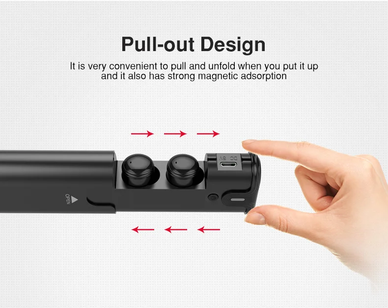 Portable Mini Bluetooth Earphones Headset V4.2 Wireless Earphone TWS Earbuds 700Mah Charging Box Case Bass Stereo Sound with Mic (15)