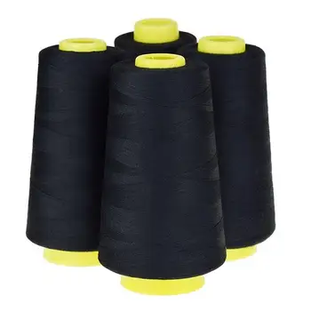 

HOT-4 Cones (3000 yards each) Sewing Threads Polyester Threads Spool of Threads (402#) for Sewing Machine and Hand (White)