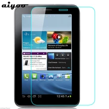 Aiyoo с уровнем твердости 9 H закаленное Стекло Экран протектор для Samsung Galaxy Tab 2 7,0 P3100 P3110 GT-P3100 GT-P3110 защитная пленка против царапин