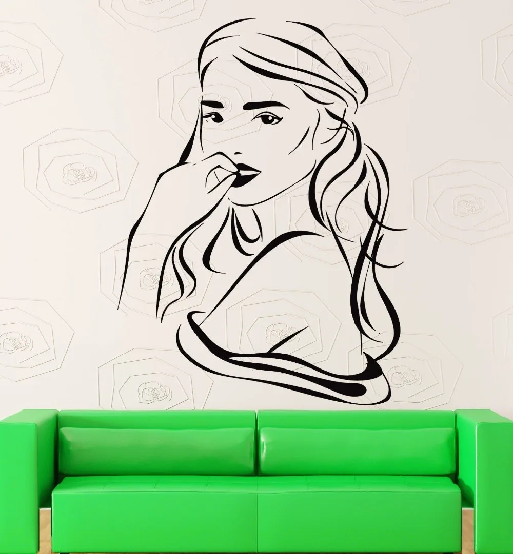 Wall Sticker Vinyl Decal Sexy Gorgeous Hot Girl Teen Woman Beauty Decor | Дом и сад