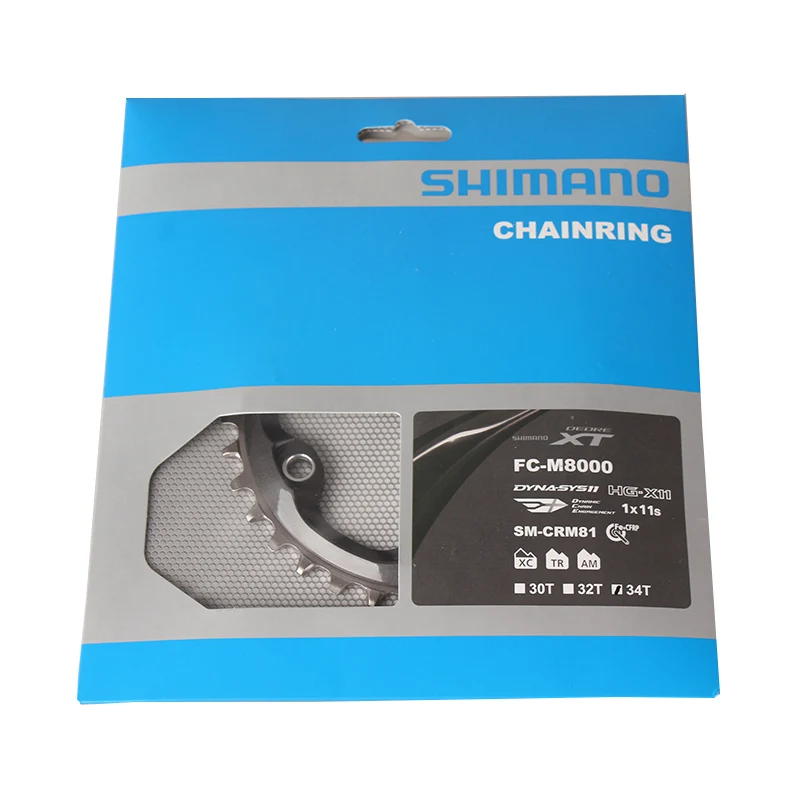 

2017 New Shimano XT M8000 SM CRM81 Wide & Narrow 32T 34T Chainring for 1x Driver System MTB Bicycle Chain Wheel