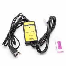 Car Audio CD Adapter Changer MP3 USB Interface AUX SD USB Data Cable 2x6Pin For Toyota Corolla Matrix Audio AUX Cable C45