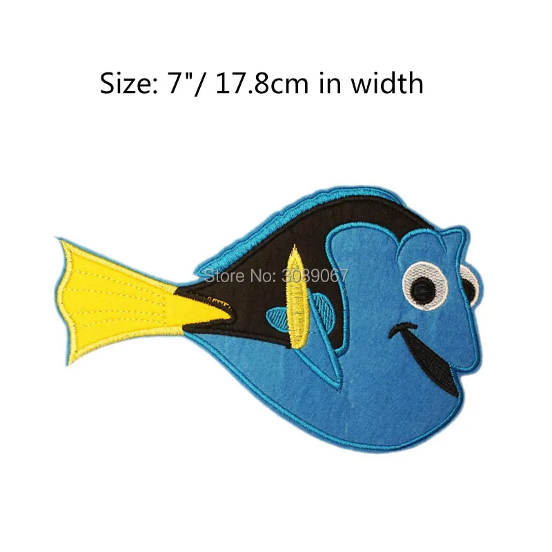

7" Regal Tang Dory Nemo Girls Film TV MOVIE Children's day Lovely Cute Cartoon LARGE Embroideried Patch Logo Badge