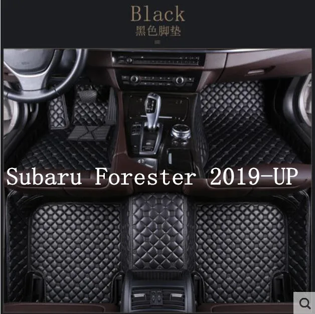 

Car Accessories Styling Custom Foot Mats 3D Luxury Leather Car Floor Mats For Subaru Forester 2019 2020