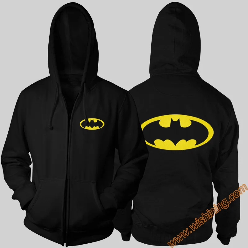2017 Cool Marvel Superhero Batman hoodies Mens Boys Black Blue Red 3XL