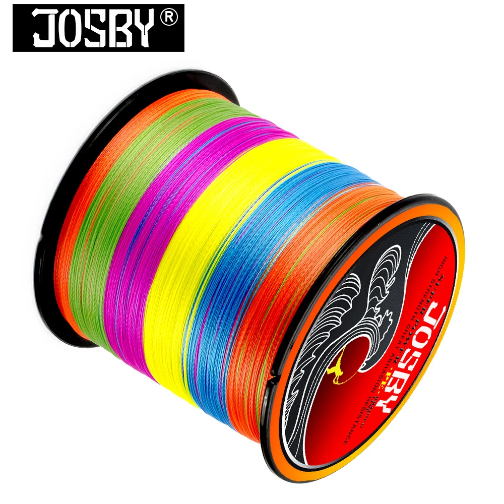 

JOSBY 300M Fishing Line 4 Strands Multifilament Super Strong 100% PE Braided Fishing Line Weave Superior Extreme Strong 12-83LB