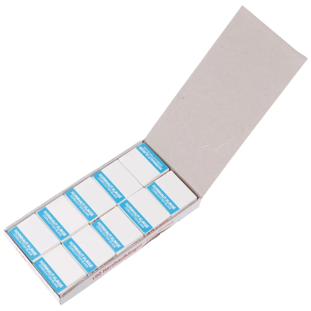 

ZRLOWR 100Pcs/Set Shaver Blade Replacement For Dead Skin Corn Remover Pedicure Foot Care