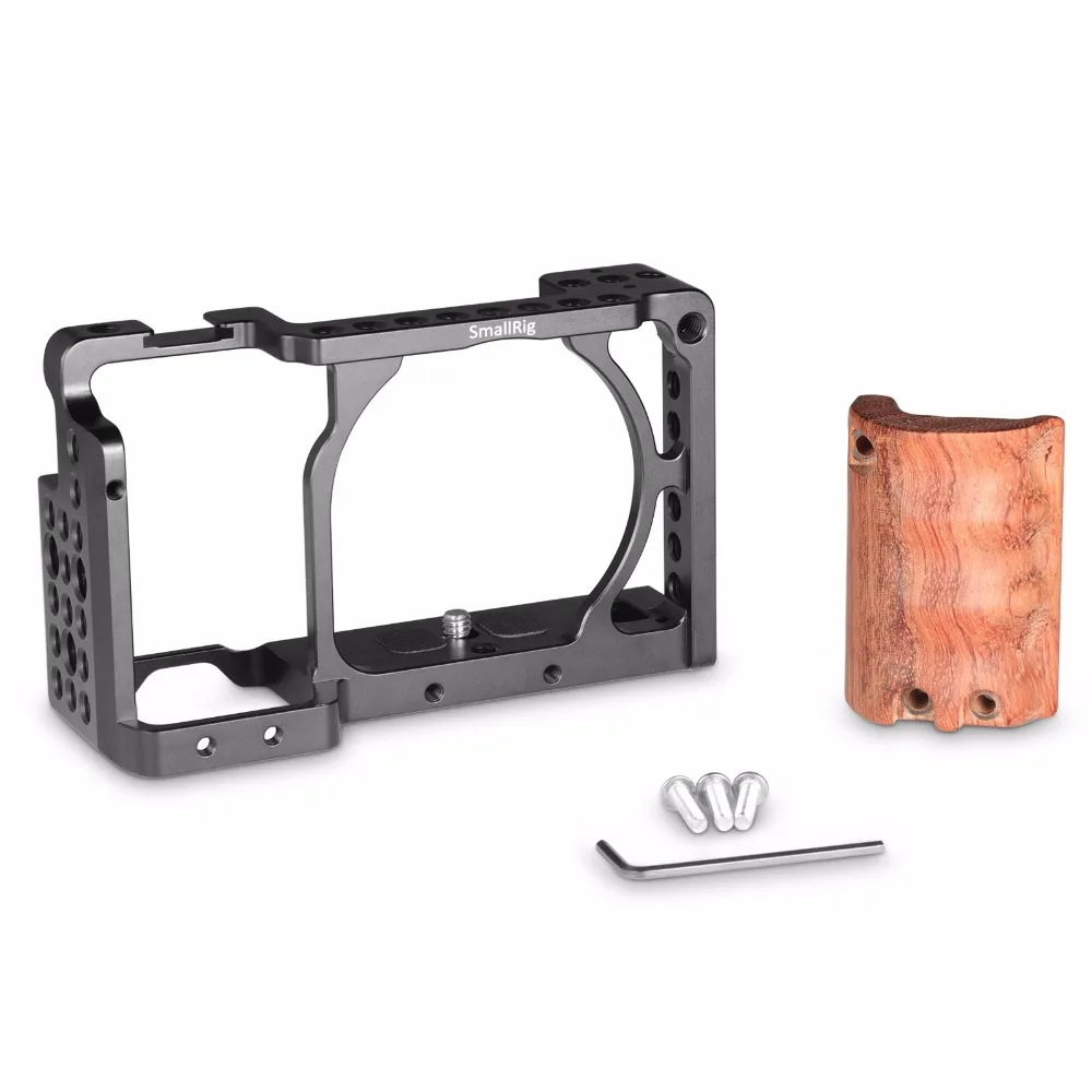  SmallRig for sony a6000 accessories for Sony A6300 / A6000 / ILCE-6000 / ILCE-6300 Cage W/ Wooden H