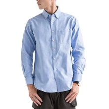 LANBAOSI Для мужчин рубашка со стоячим воротником одежда с длинным рукавом Мода социальных деловая повседневная одежда из мягкого хлопка для детей Топ Плюс Размеры 4XL F50