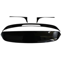 For Volkswagen Golf 7 MK7 2014 2015 2016 2017 Car ABS Plastic Black White Color Rear Trunk Roof Wing Spoiler 4Pcs/set abs car rear roof spoiler wing window lip for vw volkswagen golf 7 2014 2018 mk7 7 7 5 gti r bumper only