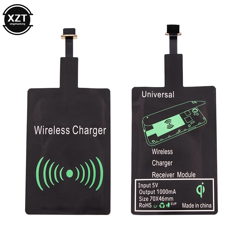 

New Universal Qi Receiver for Samsung Galaxy S5 J7 J3 J5 A3 Wireless Charger Receiver Adapter for Android Phone Charging Coil