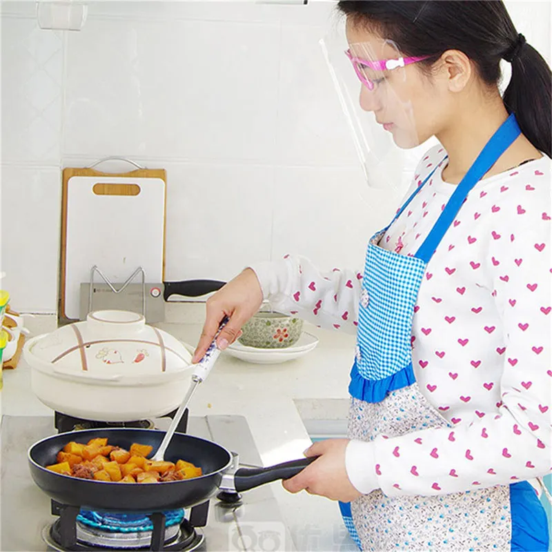 Масло всплеск предотвращает защиту лица анти-ожога Пролитая антидымовая маска безопасная рамка кухонные принадлежности щит кухонные принадлежности