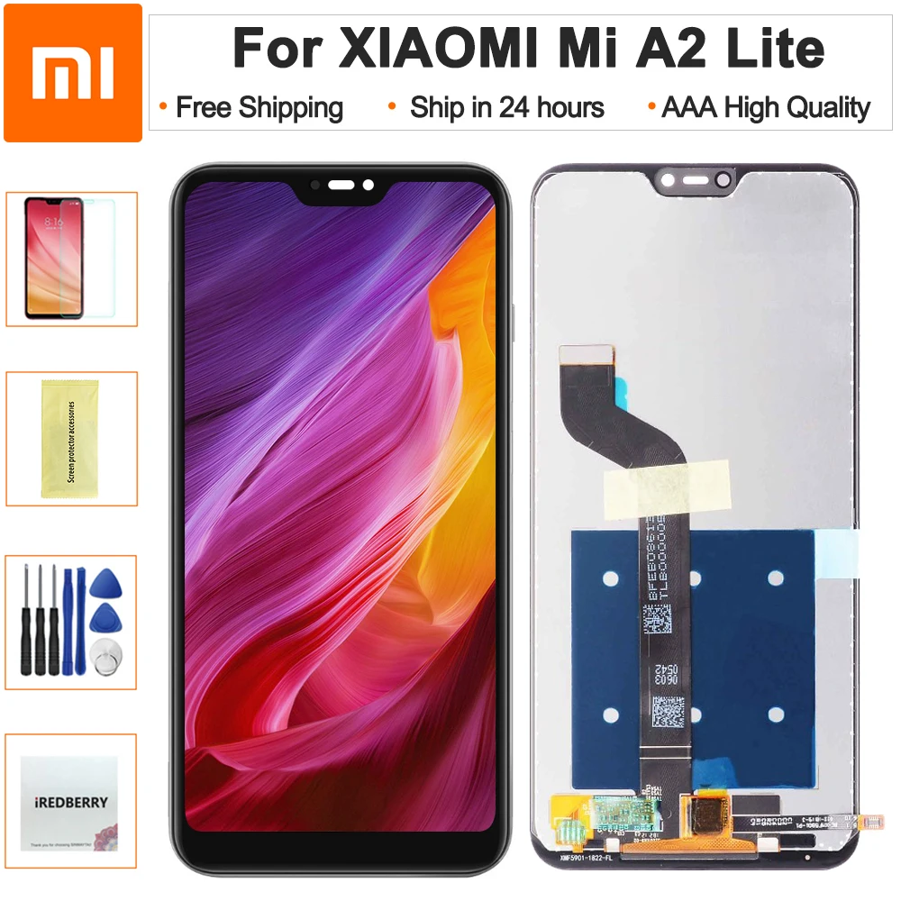 

5.84 inch Display For Xiaomi Mi A2 Lite Display Touch Screen Digitizer Replacement For Xiaomi Redmi 6 Pro LCD Mi A2 Lite LCD