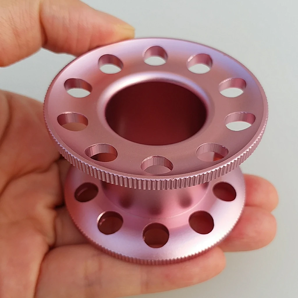 Perfeclan Durable Aluminum Alloy Scuba Diving Finger Spool Dive Reel Snorkeling Guide Line Spool Holder Water Sports Accessories