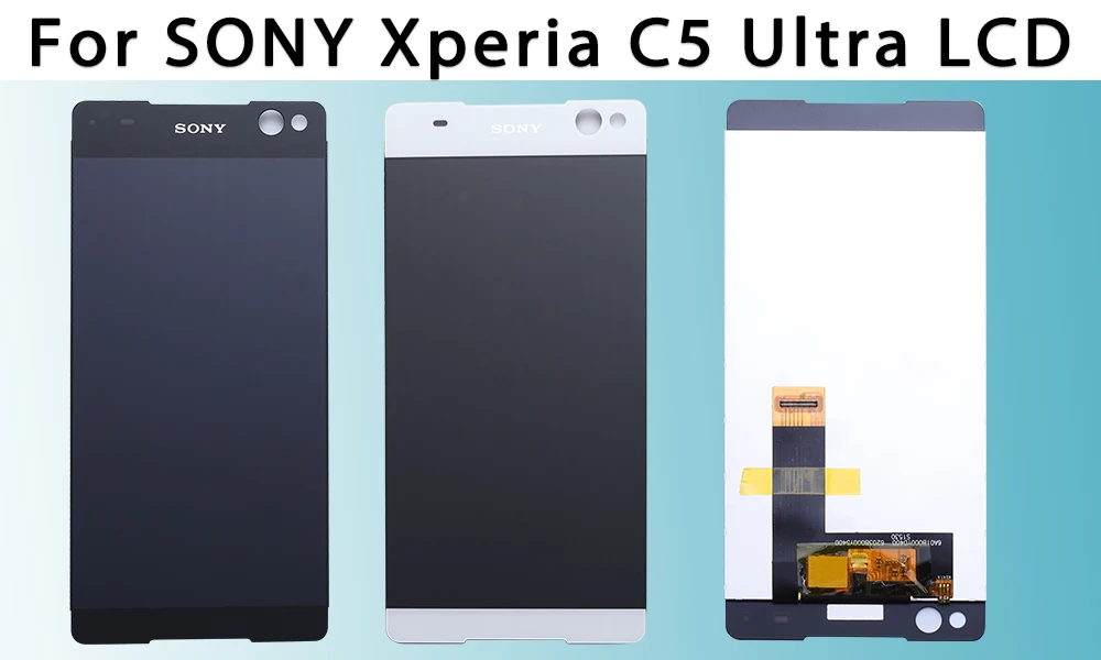 6," для SONY Xperia C5 E5506 E5533 E5563 E5553 ЖК сенсорный экран дигитайзер для SONY Xperia C5 Ультра экран дисплея