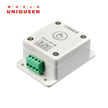 

Low Voltage DC12V-24V 96W/192W 8A 1 CH Dimmable Wall Switch Touch Sensor LED Dimmer Controller for LED Signle Color Strip Light