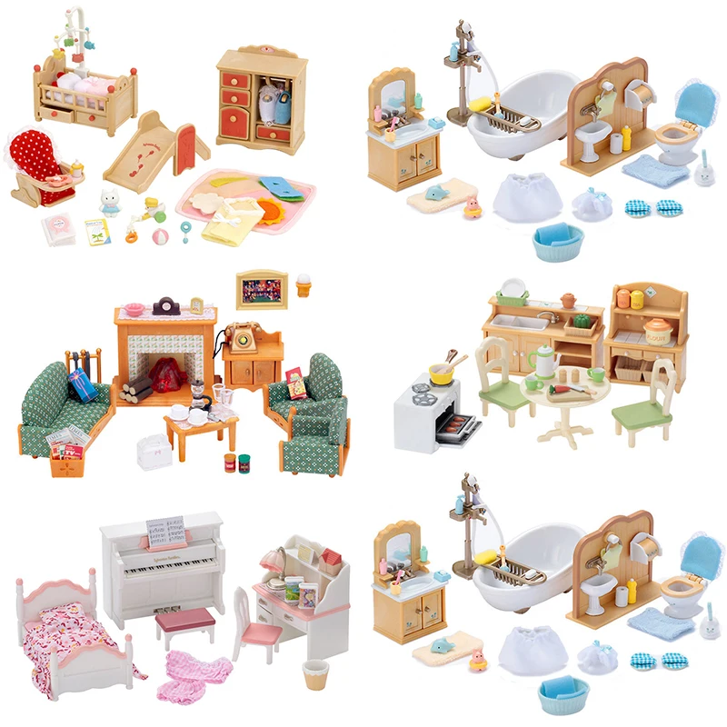 Sylvanian Family кукольный домик мебель игровой набор аксессуары для сада спальни