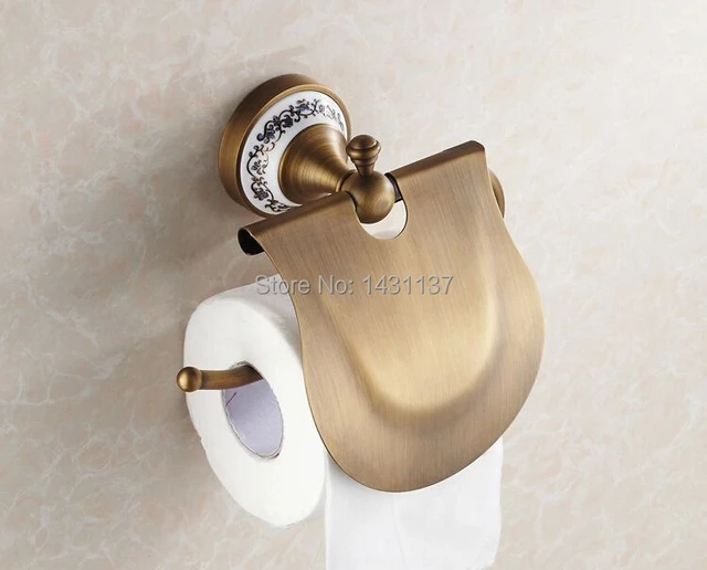 High Quality Wall Mount Paper Holder Br Material Antique Bronze High Quality Wall Mount Paper Holder Br Material Antique Bronze Finish Bathroom Accessories