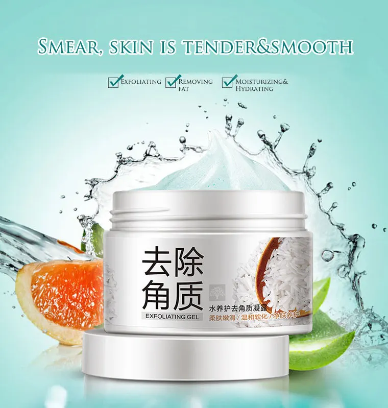 “ Creme para o Rosto Esfoliante Suave Hidratante Cuidados Anti