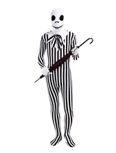 Zentai For Men Full Stripe Body Bodysuit Lycra Stage Performance Custom Male Tight Suits Halloween Cosplays Costume Second Skin