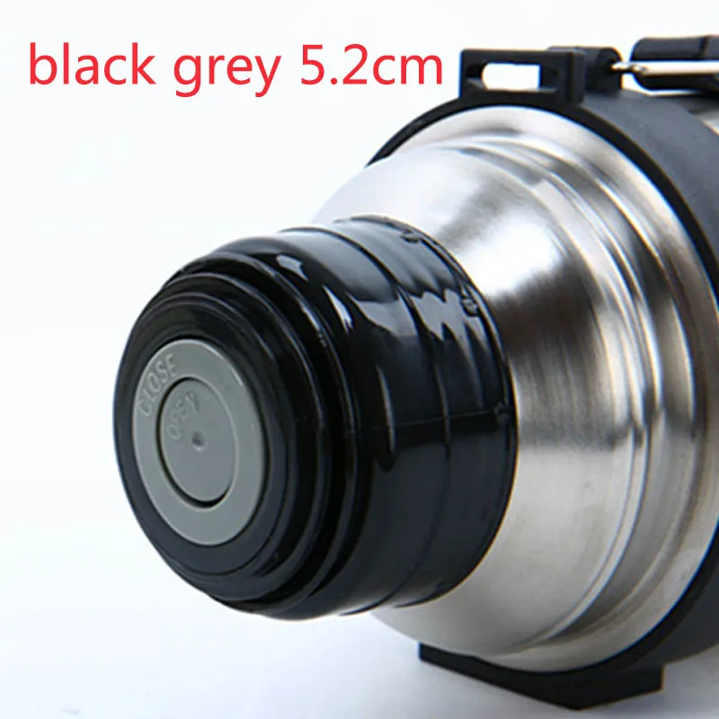 black grey 5.2cm Выходная фляжка в форме пули крышка термоса крышки кружка для путешествий аксессуары 1 шт. универсальная пластиковая портативная вакуумная фляжка крышка термоса - Цвет: black grey 5.2cm