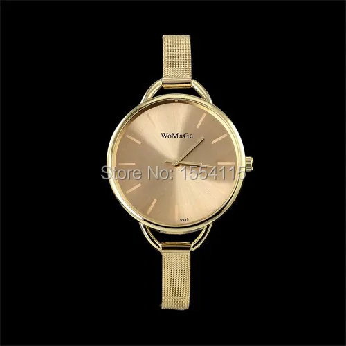 2015new Дизайн браслет кварцевые часы подарок Нержавеющая сталь кварцевые Для женщин браслет часы
