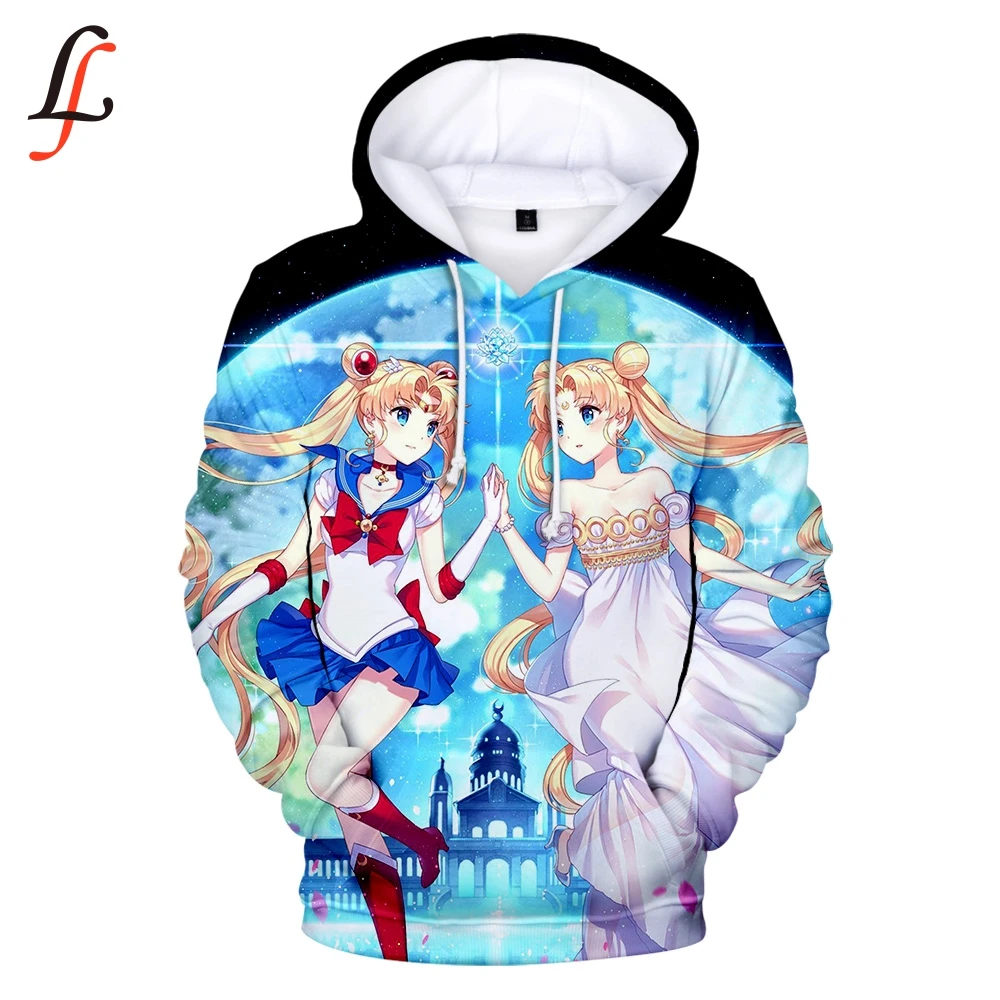 Sailor Moon 3D программное обеспечение 2019 новая толстовка с принтом женская/Мужская