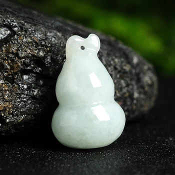

Natural A grade gourd jadeite pendant 100% real lucky Diy pendant 1 pieces
