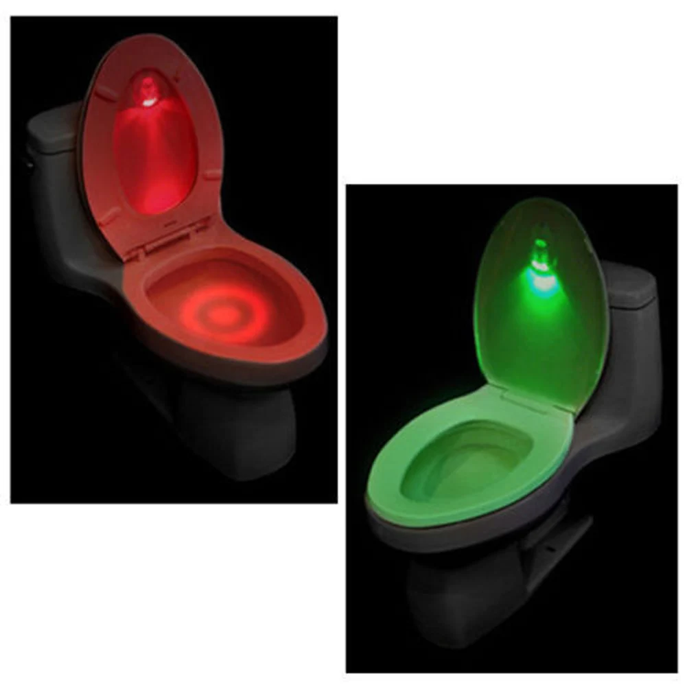 Светильник ing туалетный светильник светодиодный ночной Светильник датчик движения человека подсветка для унитаз для ванной комнаты для 2xAA батареи