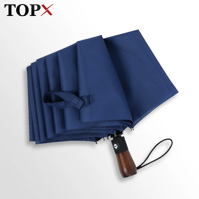 

Retro 10 Ribs Windproof Big Umbrella Rain Women Fully Automatic 3 Folding Rainy Sun Umbrella Men Business Golf For Car Umbrella