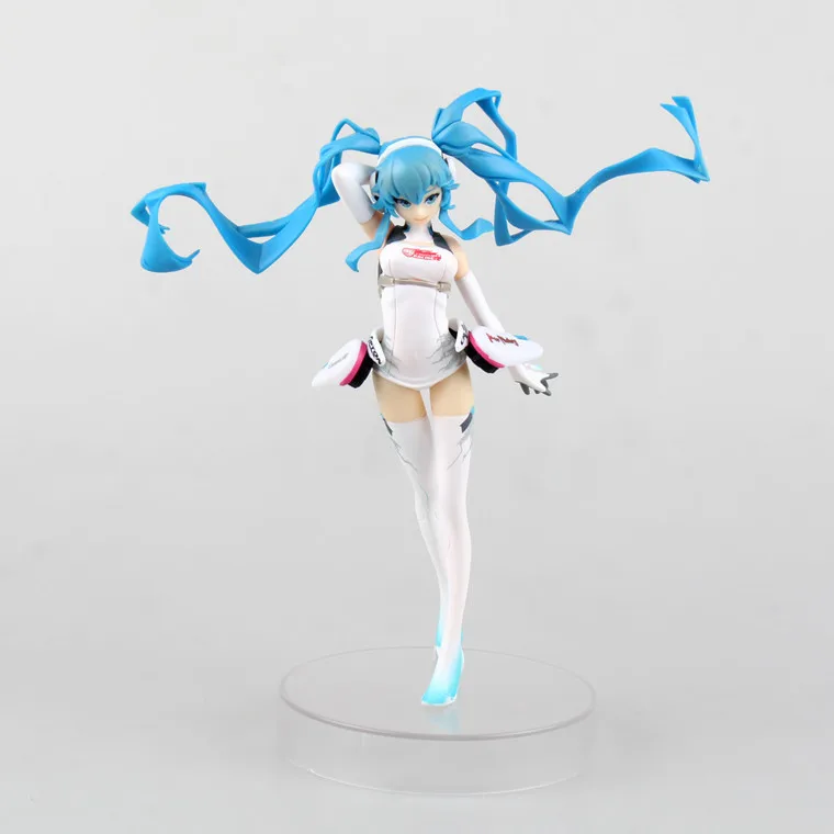 Huong Anime Figure 18 CM Hatsune Miku Racing Ver. 2014 PVC Action Collectible Model Toy | Игрушки и хобби