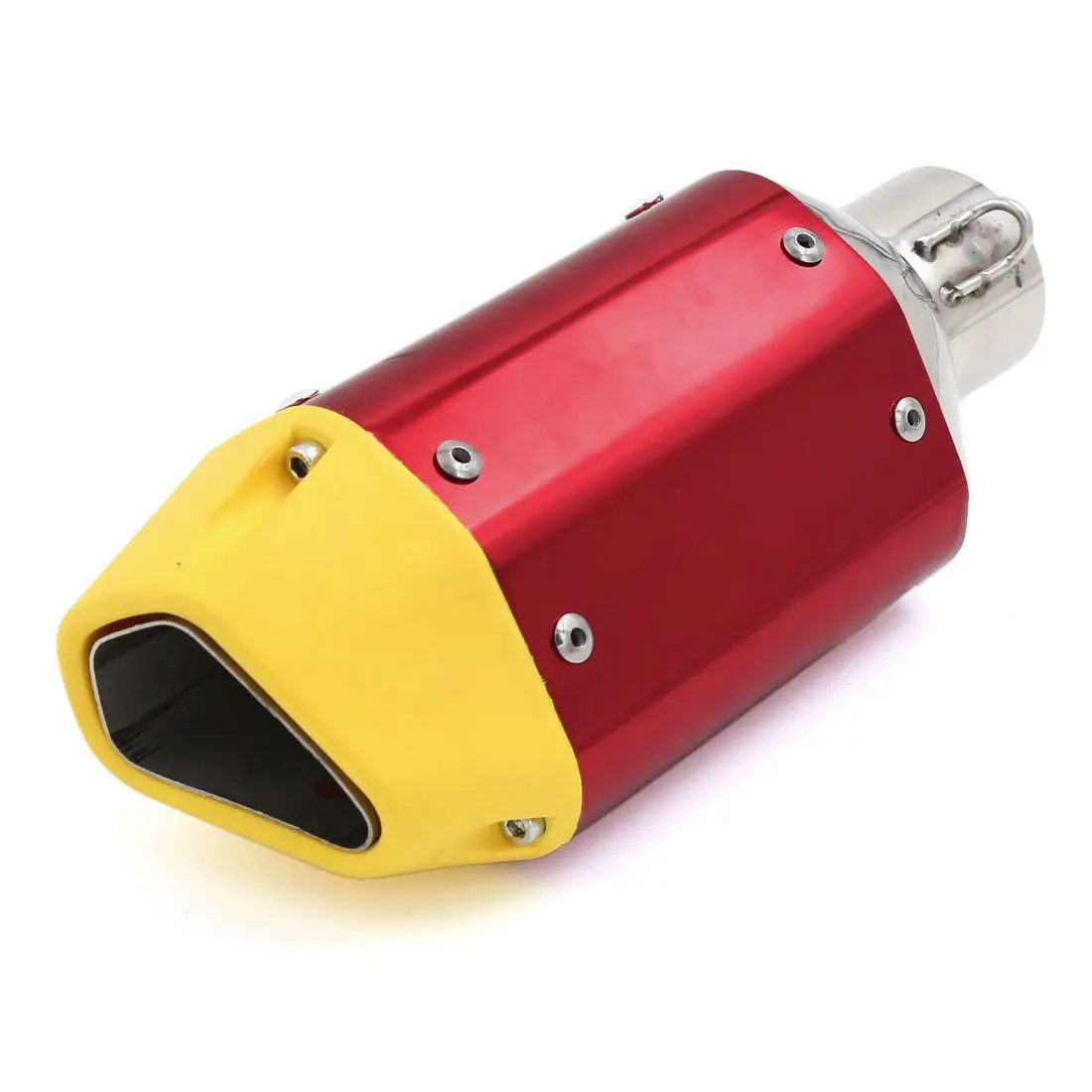 uxcell Motorcycle Hexagon Shape Exhaust Muffler Tip Silencer 50mm Inlet