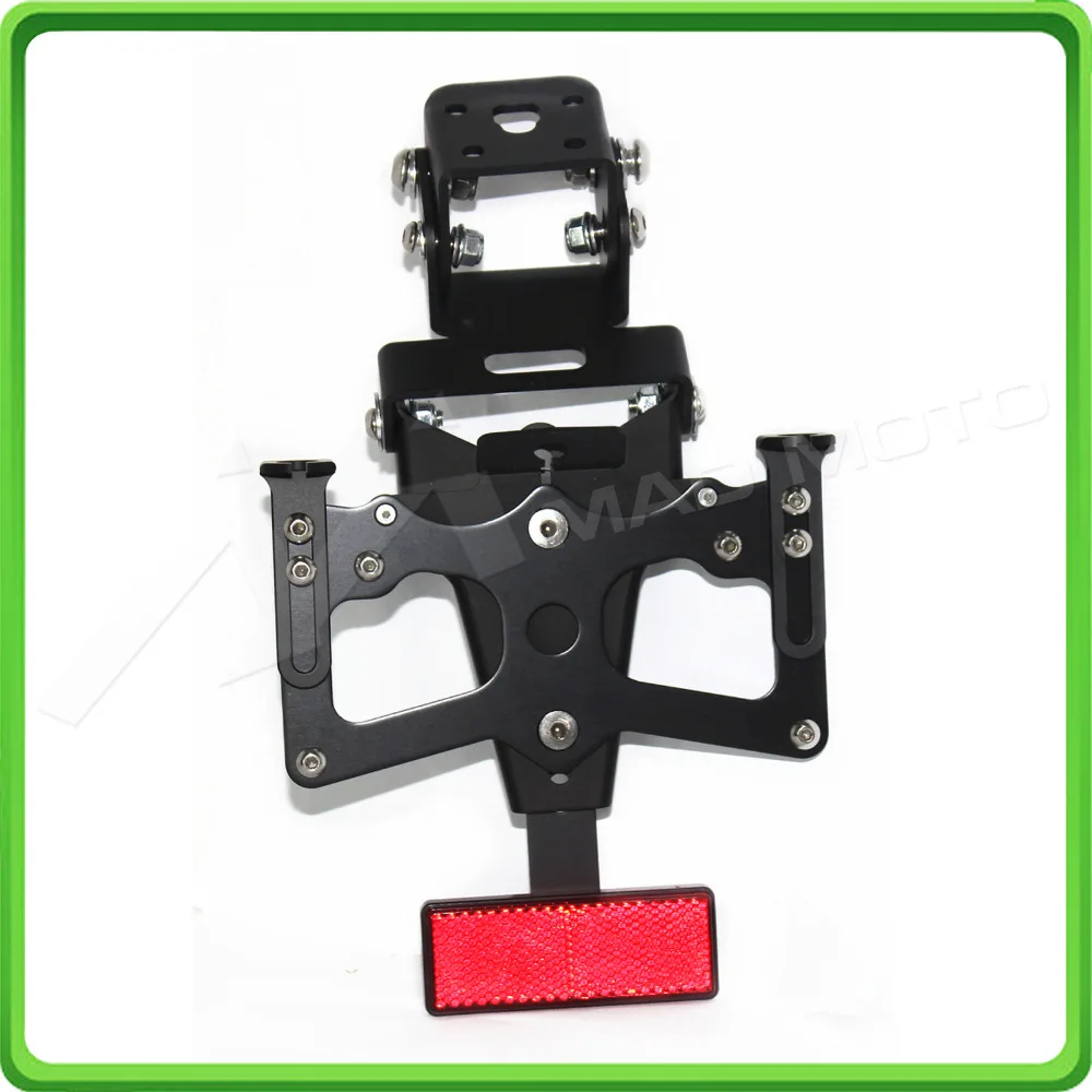 For Kawasaki Ninja ZX6R ZX 6R ZX-6R 2009 2010 2011 2012 Motorcycle Adjustable Fender Plate Bracket License Plate Holder (7)