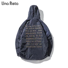 Una Reta Winter Parka Men New font b Men s b font Jacket Casual Hooded Padded