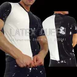 Короткие рукава из латекса футболка для мужчин